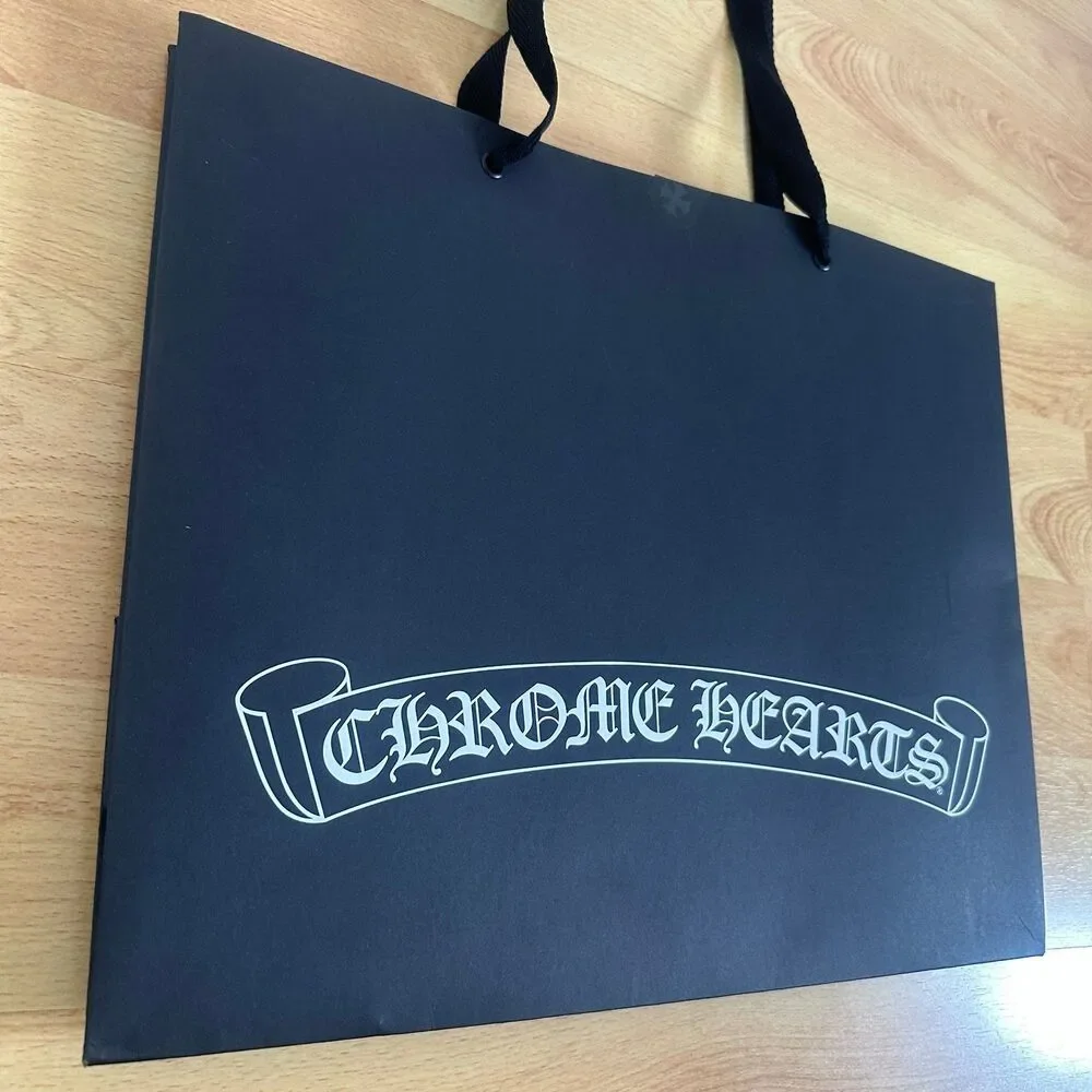 Chrome Hearts Paper Shopping Bag - black large, 16